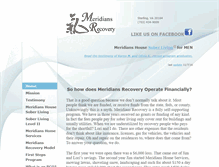 Tablet Screenshot of meridiansrecovery.org